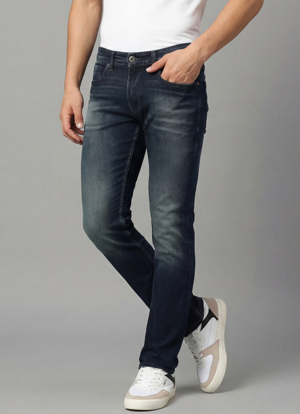 Vapour Slim Fit Mid Waist Jeans, , large image number 0