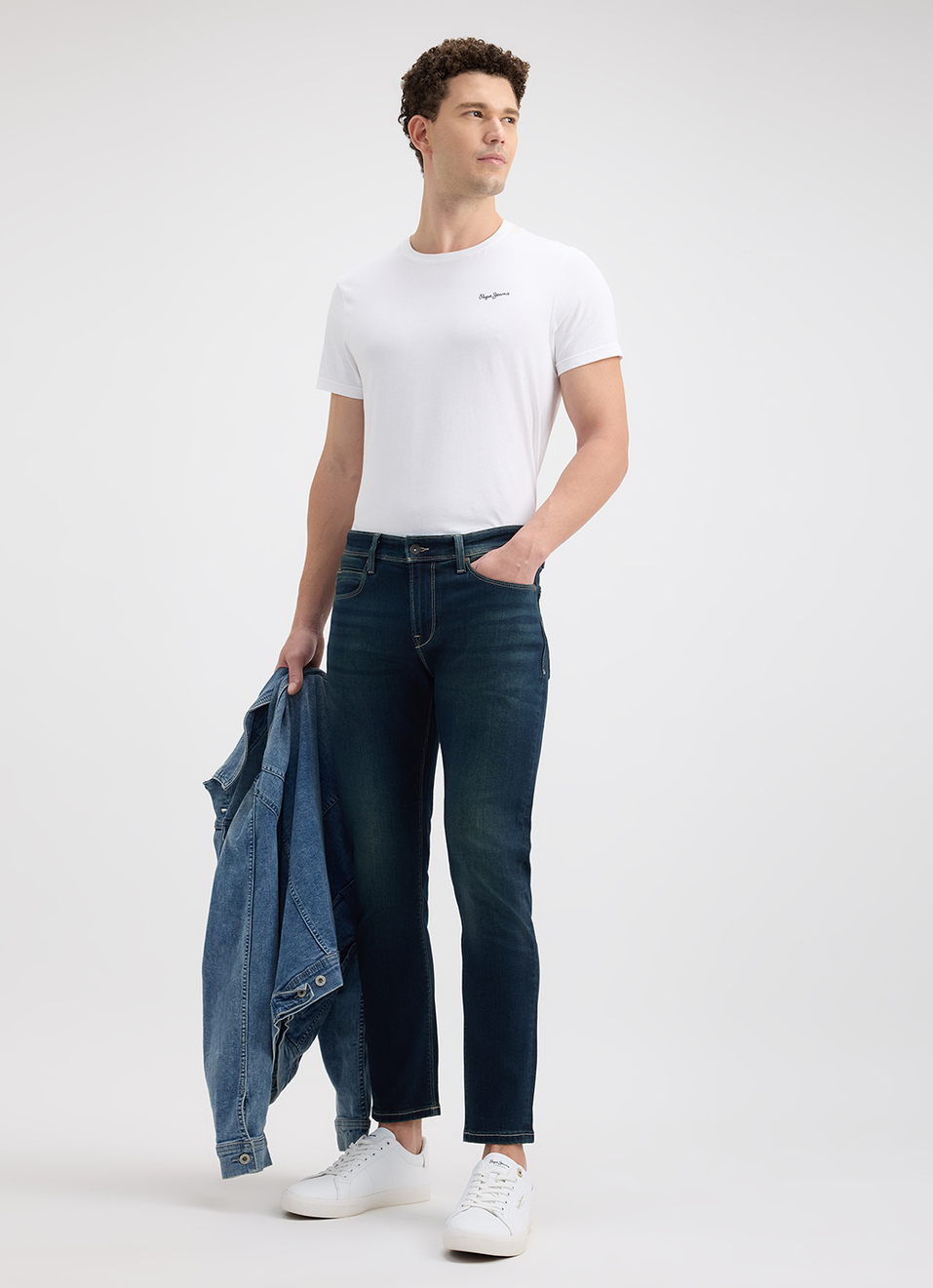 Men Blue Mid Rise Skinny Ankle Length Powerflex Extra Stretchable Jeans, , large image number 1