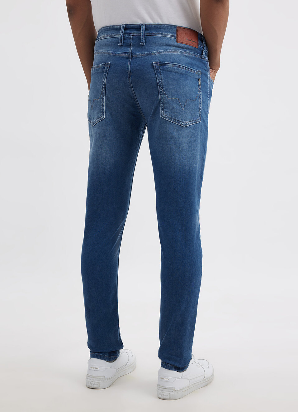 Men Blue Mid Rise Tapered Gymindigo Jogger Like Jeans, , large image number 3