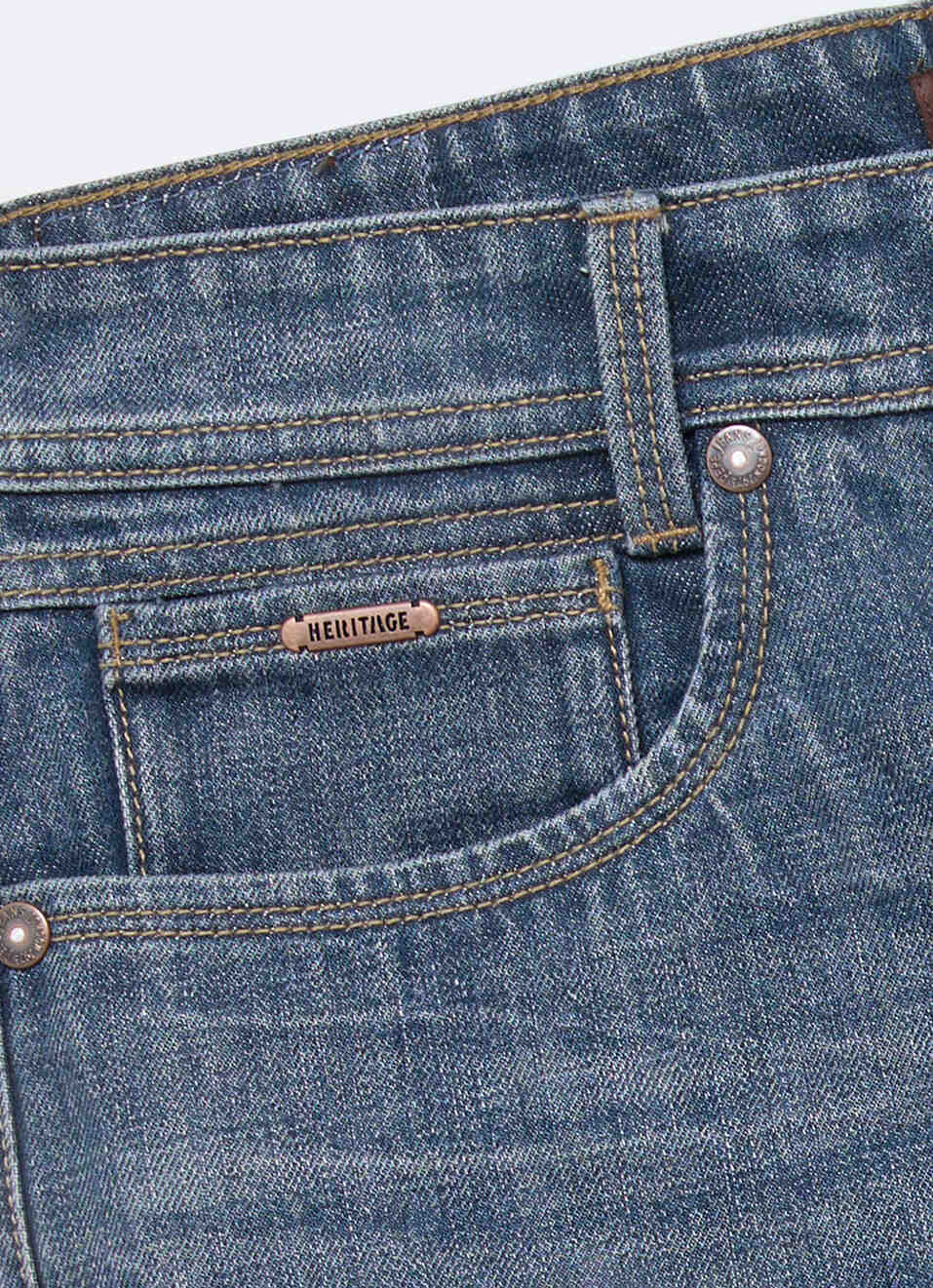 Men Blue Baggy Fit Mid Rise Jeans, , large image number 6