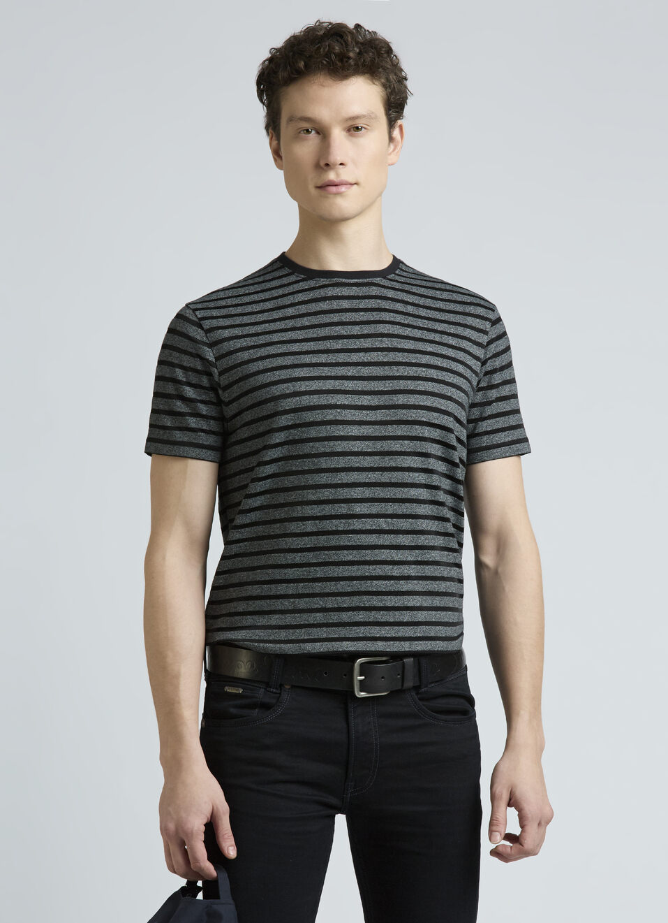 Black Stripes Short Sleeve T-shirt, , large image number 0