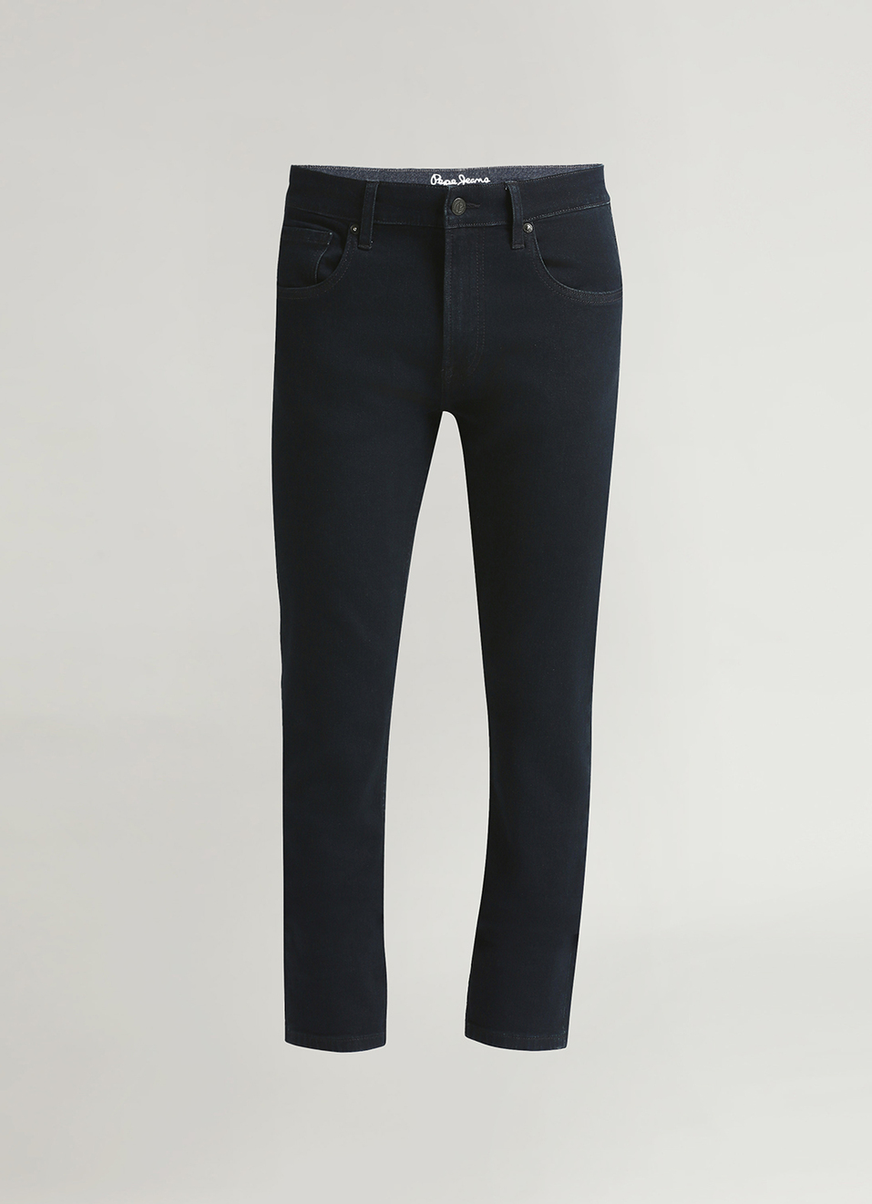 Vapour Black Low Rise Tapered Jeans, , large image number 5
