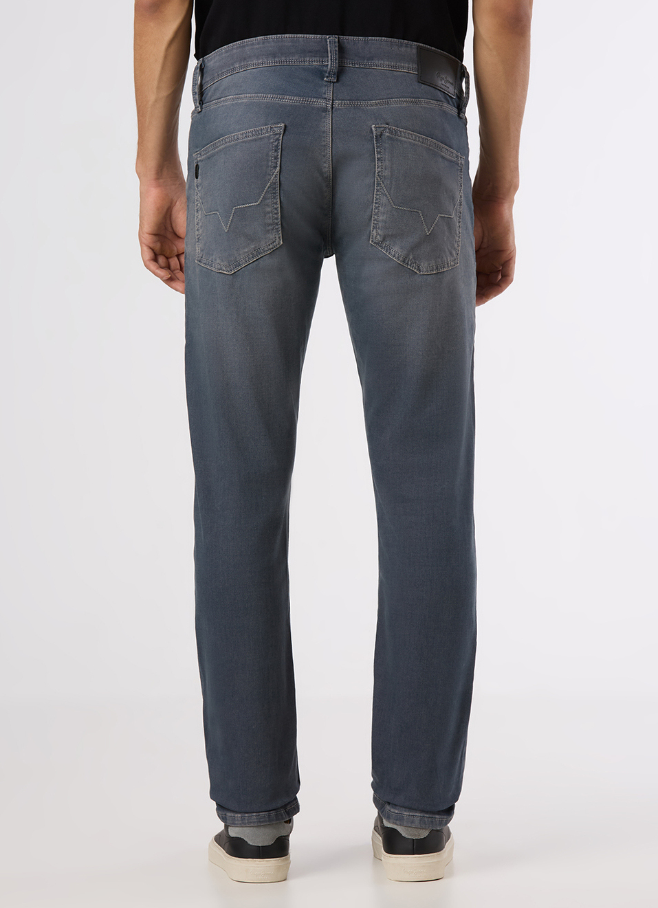 Men Grey Mid Rise Slim Fit Stretchable Jeans, , large image number 3