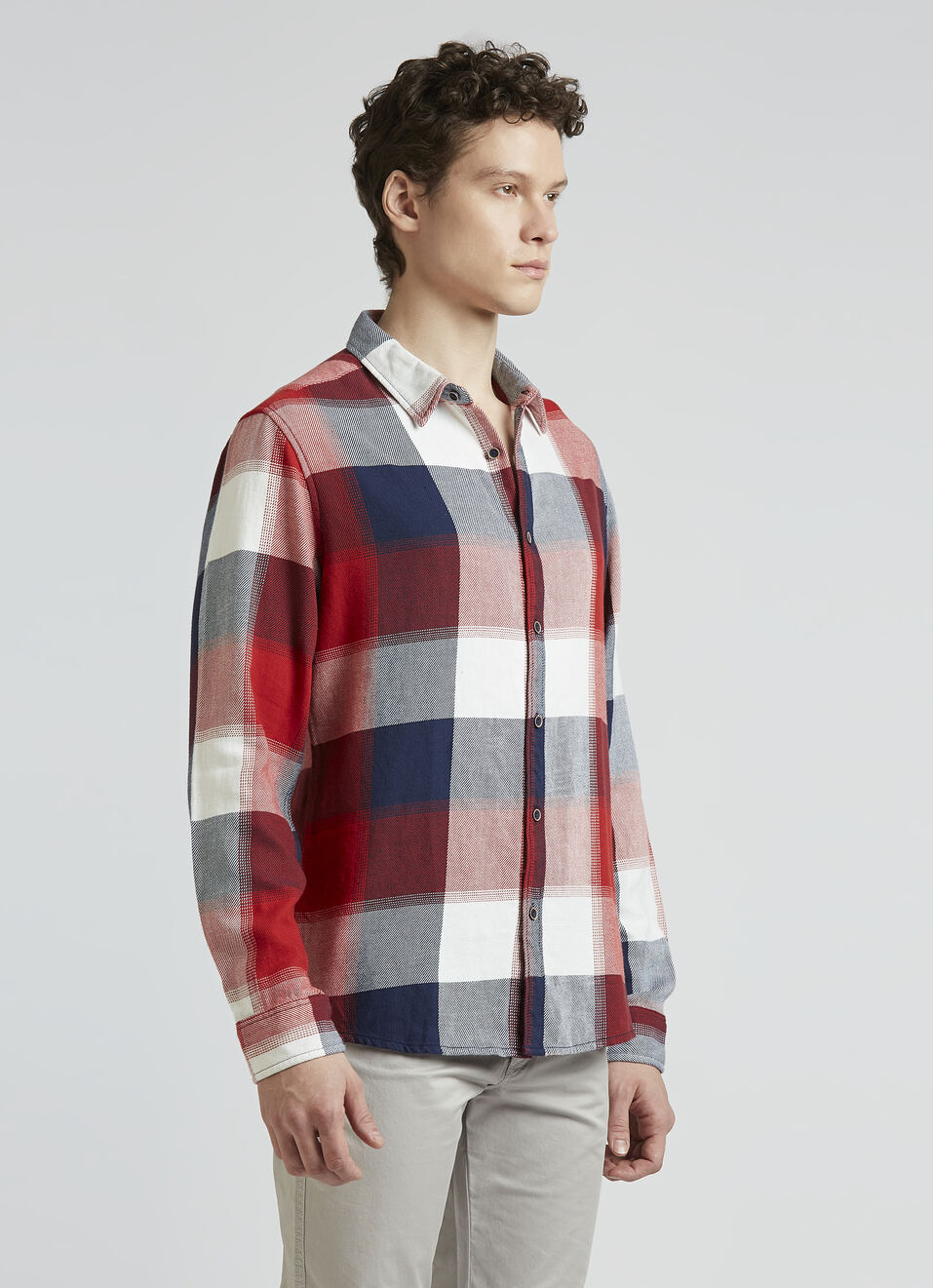 Red Checks Full Sleeve Shirt, , large image number 3