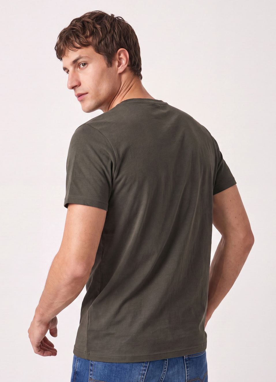 Men Green Printed Slim Fit Short Sleeve T-shirt, , large image number 2