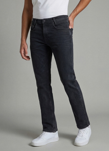 Men Blue Mid Rise Straight Fit Stretchable Jeans