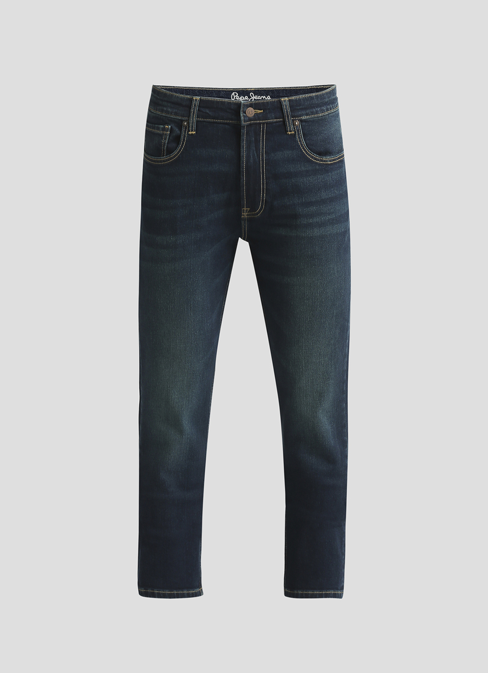 Cash Dark Blue Mid Rise Skinny Fit Jeans, , large image number 6