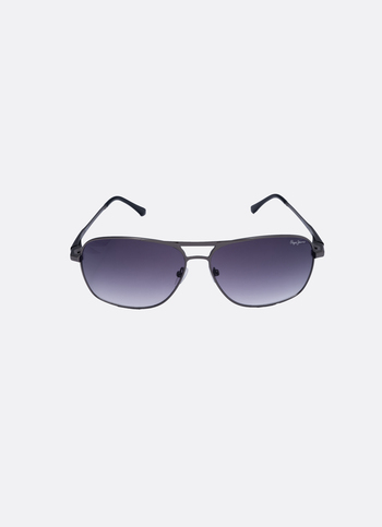 Retro Metal Uv-protected Rectanglar Sunglasses