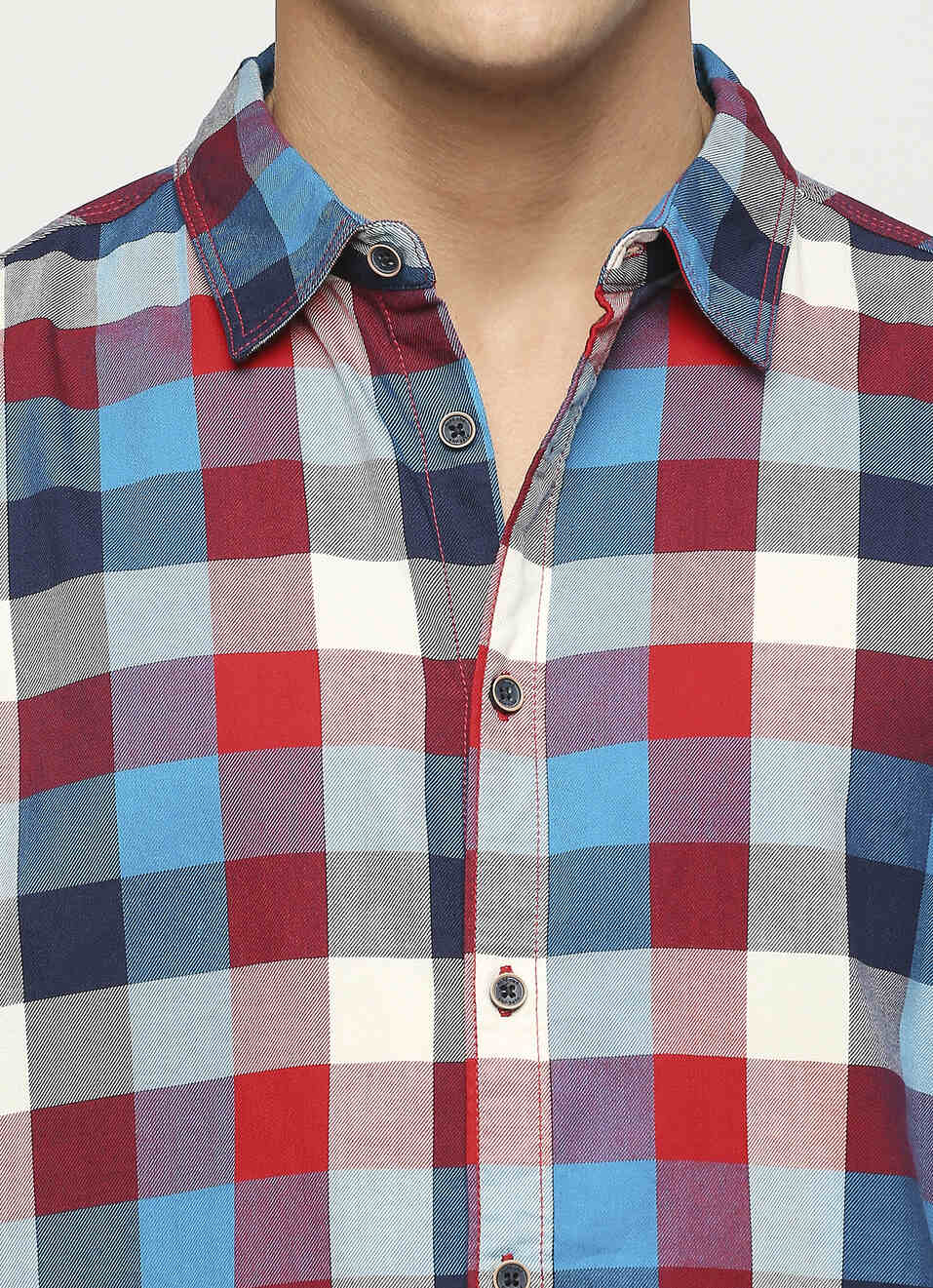 Blue Checks Long Sleeve Shirt, , large image number 4