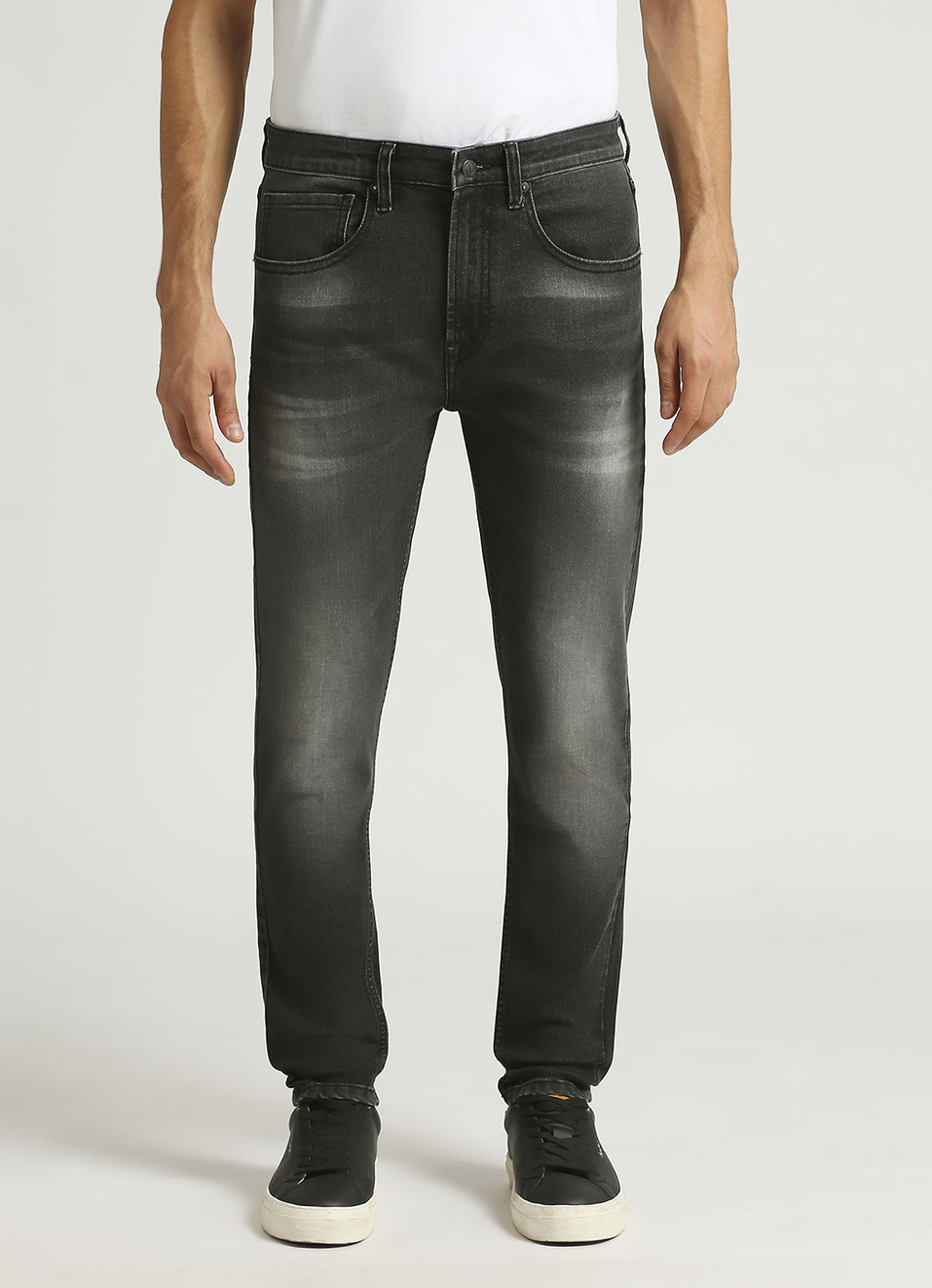 Chinox Black Mid Rise Ankle Jeans, , large image number 2