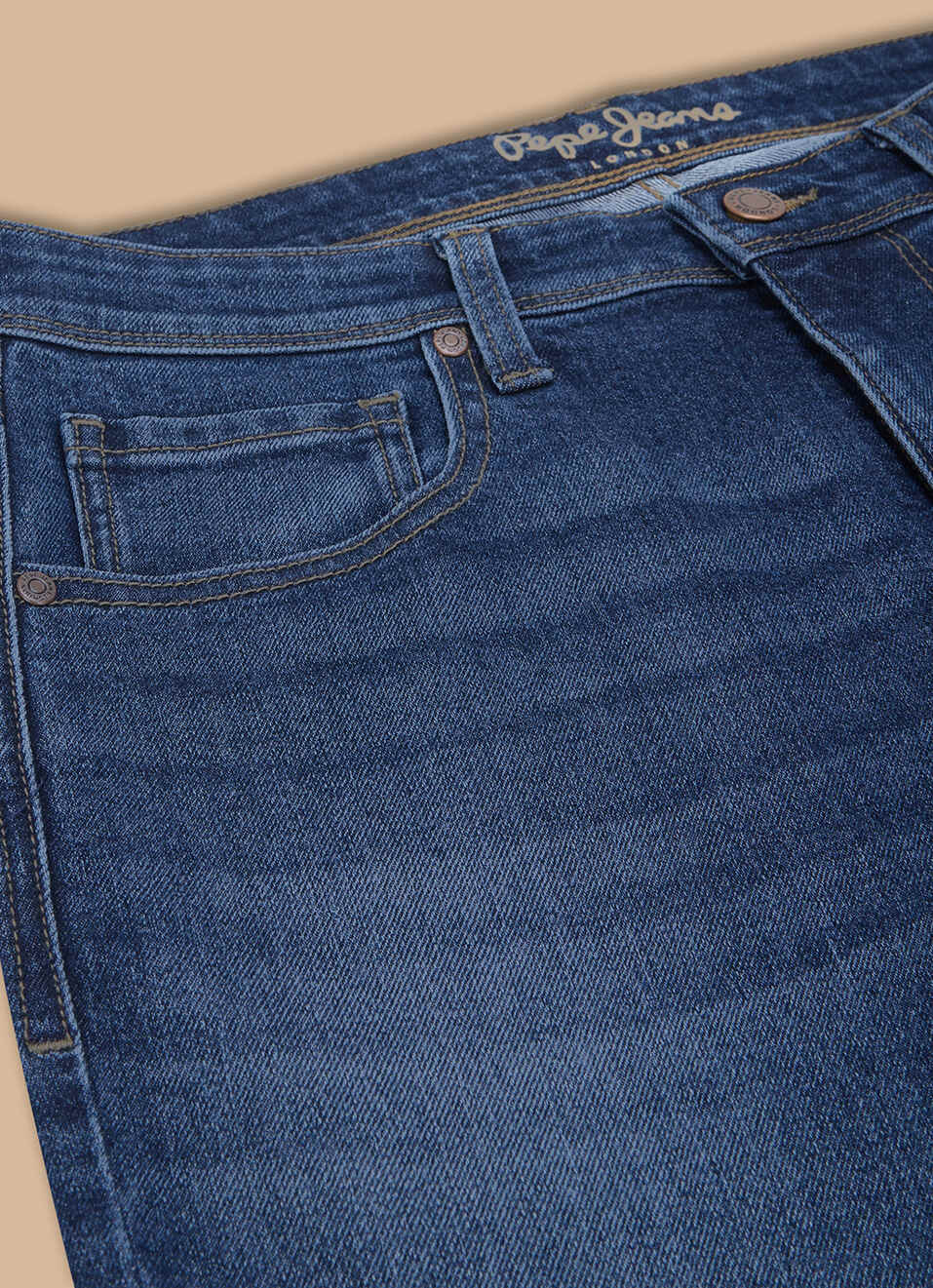 Men Blue Mid Rise Straight Fit Jeans, , large image number 5