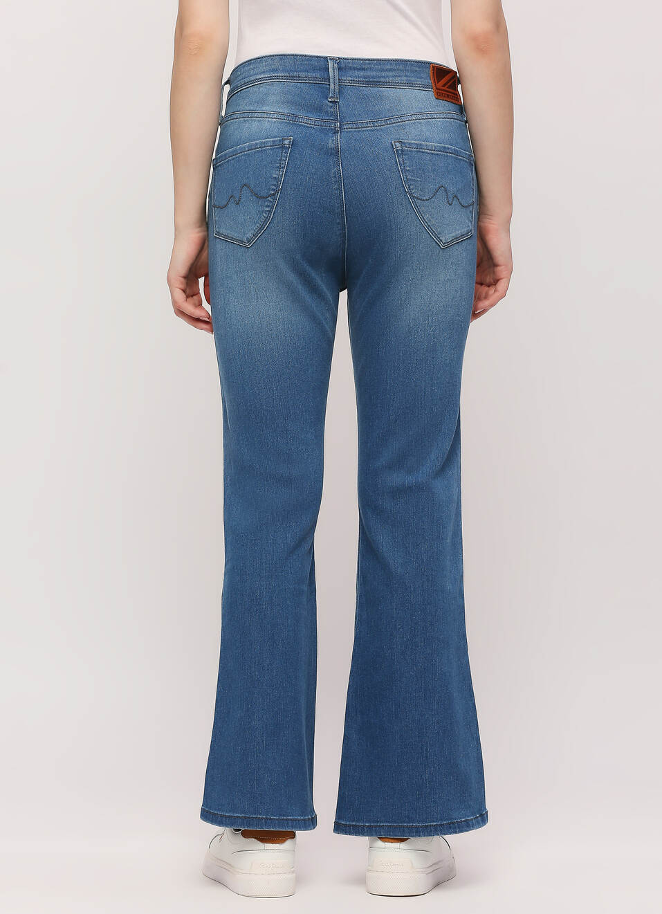 Dion Blue High Rise Flare Jeans, , large image number 2