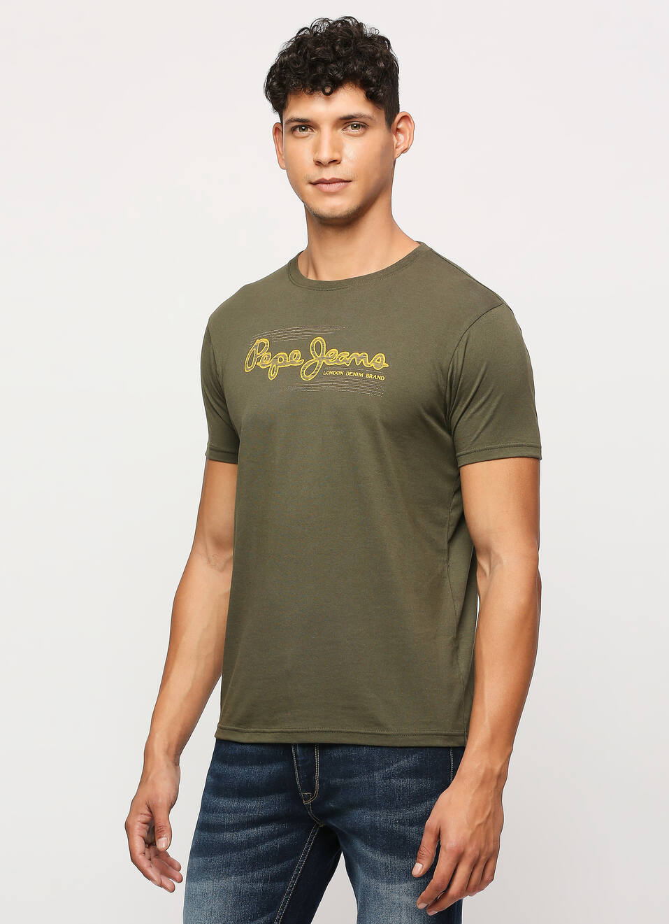 Green Graphic Print Short Sleeve T-shirt, , large image number 3