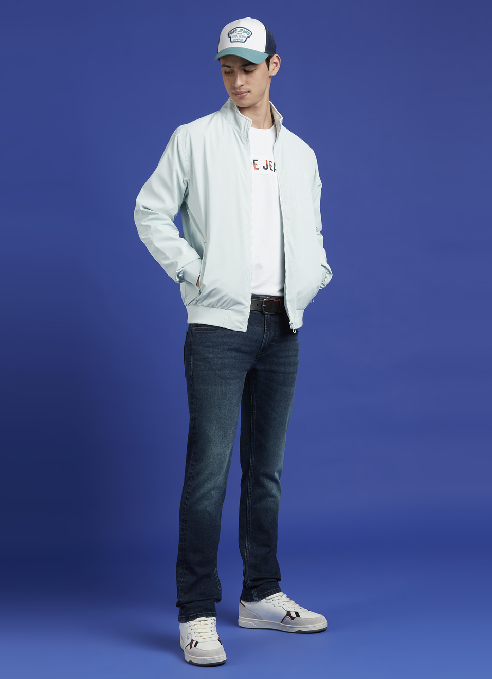 Blue Lightweight Full Sleeve Jacket, , large image number 5
