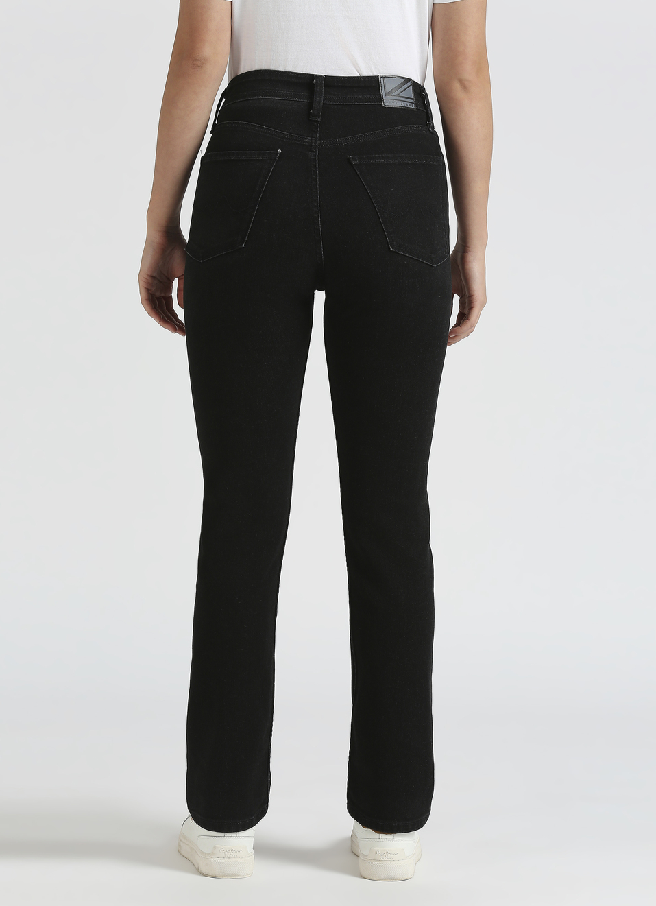 Mary Black Hight Waist Straight Softlex Jeans, , large image number 2