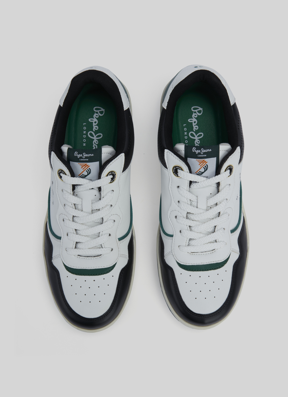 Green And White Anti-skid Cupsole Sneakers, , large image number 5