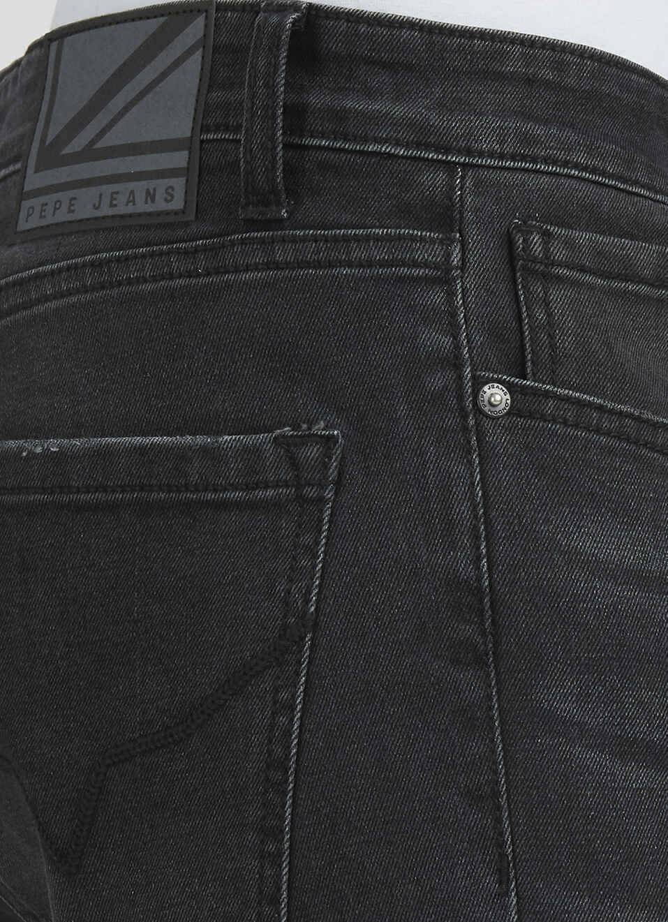 Men Black Mid Rise Slim Fitjeans, , large image number 4