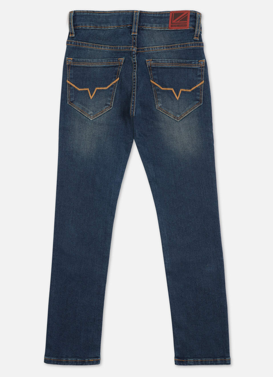 Boys Cash Dark Blue Mid Rise Slim Fit Jeans, , large image number 1