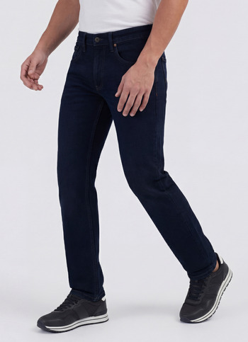 Men Blue Straight Fit Mid Rise Jeans