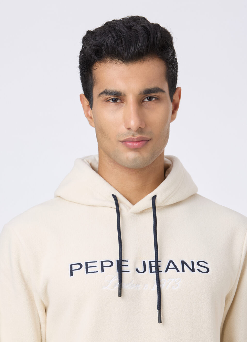 Men White Full Sleeve Hoodie Sweatshirt, , large image number 4