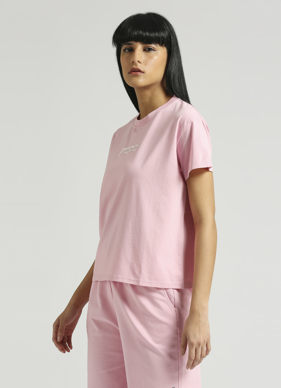 Pink Graphic Print Short Sleeve T-shirt, , large image number 3