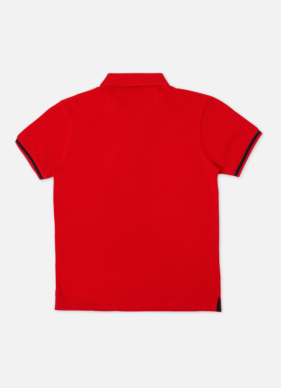 Boys Red Graphic Print Short Sleeve Polo, , large image number 1