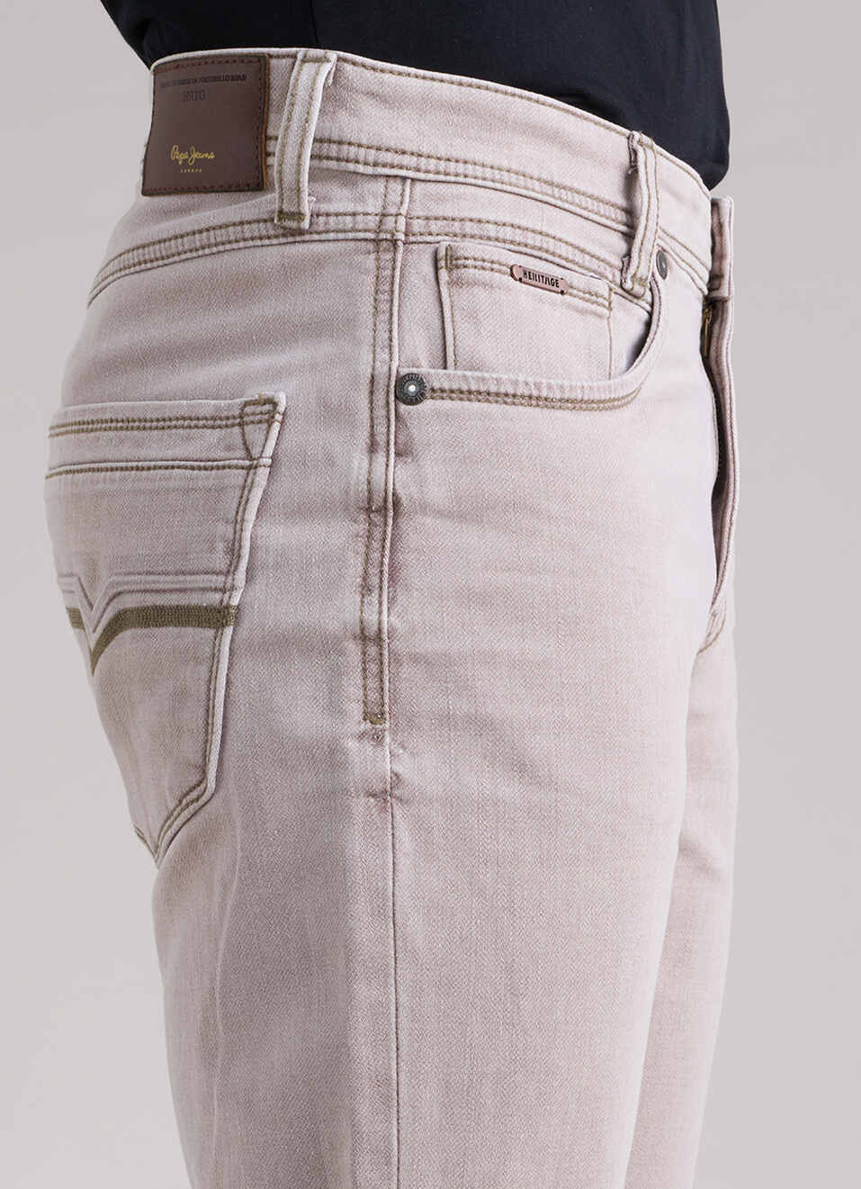 Men Blue Straight Fit Mid Rise Stretchable Jeans, , large image number 4