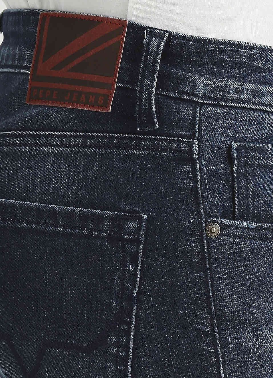 Vapour Dark Blue Low Rise Tapered Jeans, , large image number 4