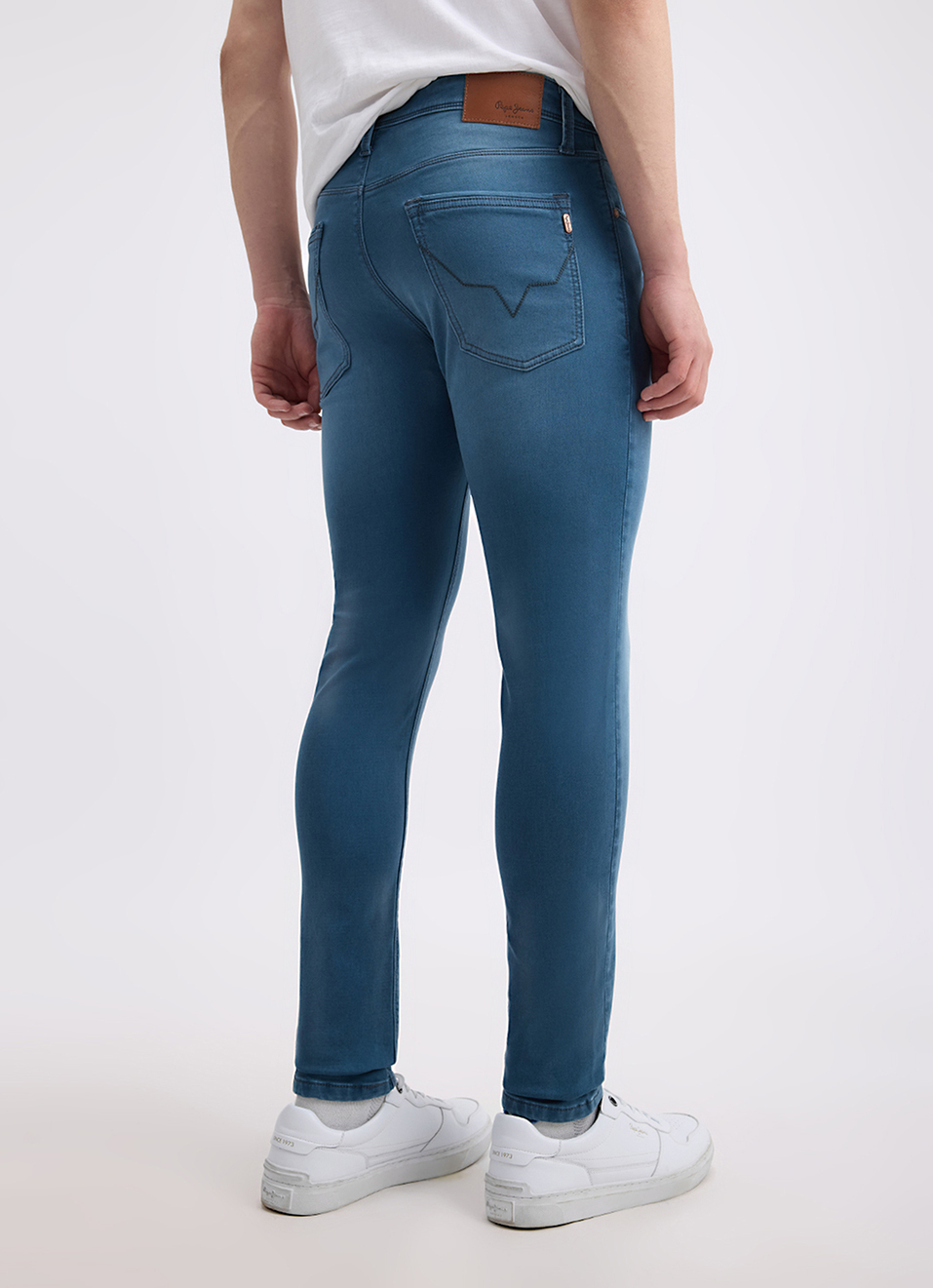 Men Green Skinny Fit Mid Rise Structured Jeans , , large image number 3