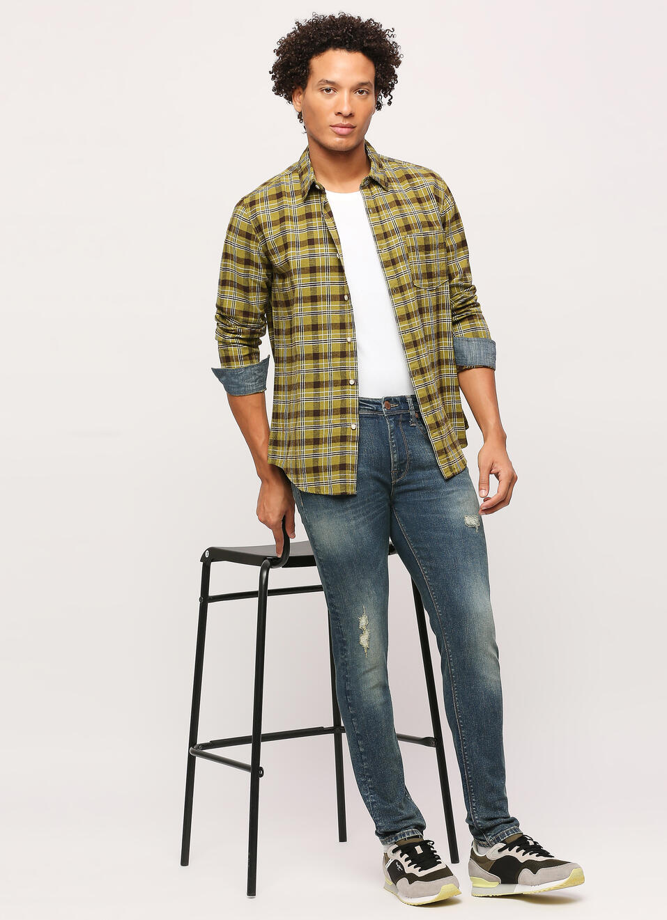 Green Checks Long Sleeve Shirt, , large image number 6