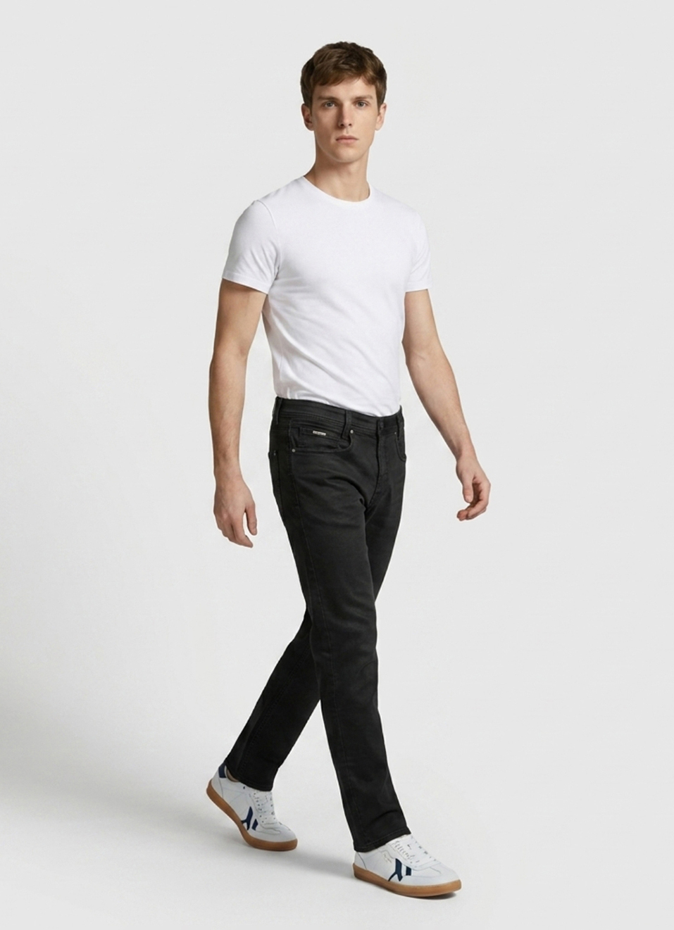 Men Black Stretchable Jeans, , large image number 7