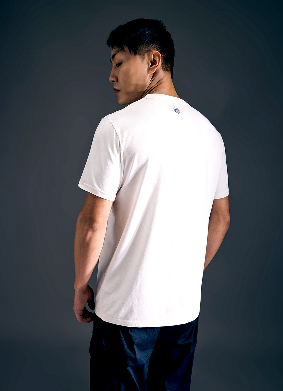Men Ecru Geometric Print Short Sleeve T-shirt, , large image number 2