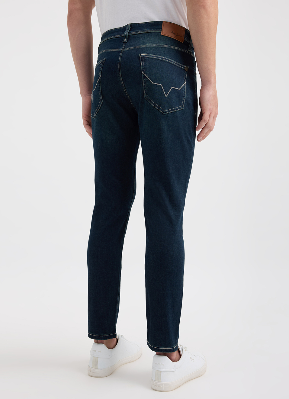 Men Blue Mid Rise Skinny Ankle Length Powerflex Extra Stretchable Jeans, , large image number 3