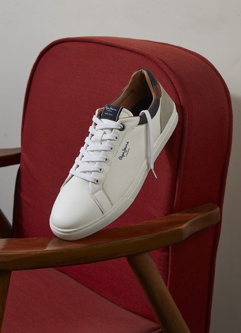 Kenton Court White Cupsole Sneakers
