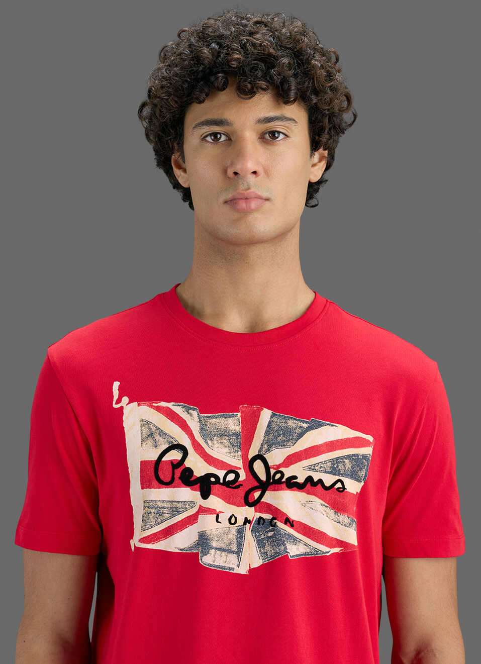 Men Red Slim Printed T-shirt, , large image number 4