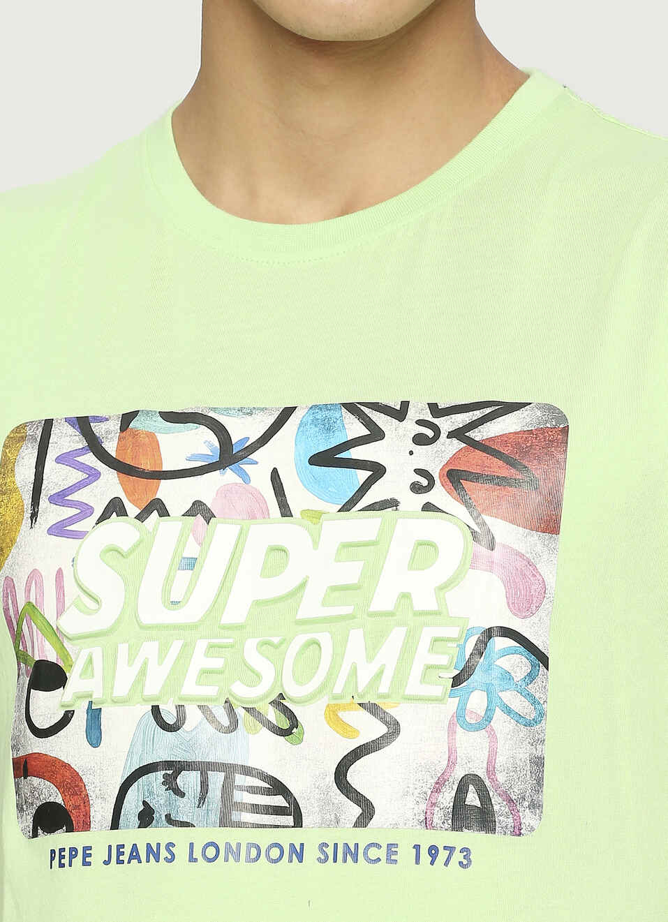 Green Doodle Graphics Tee, , large image number 4