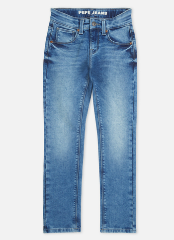 Boys  Blue Mid Waist Slim Powerflex Jeans