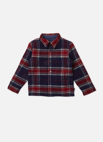 Boys Navy Full Sleeve Reversible Jacket