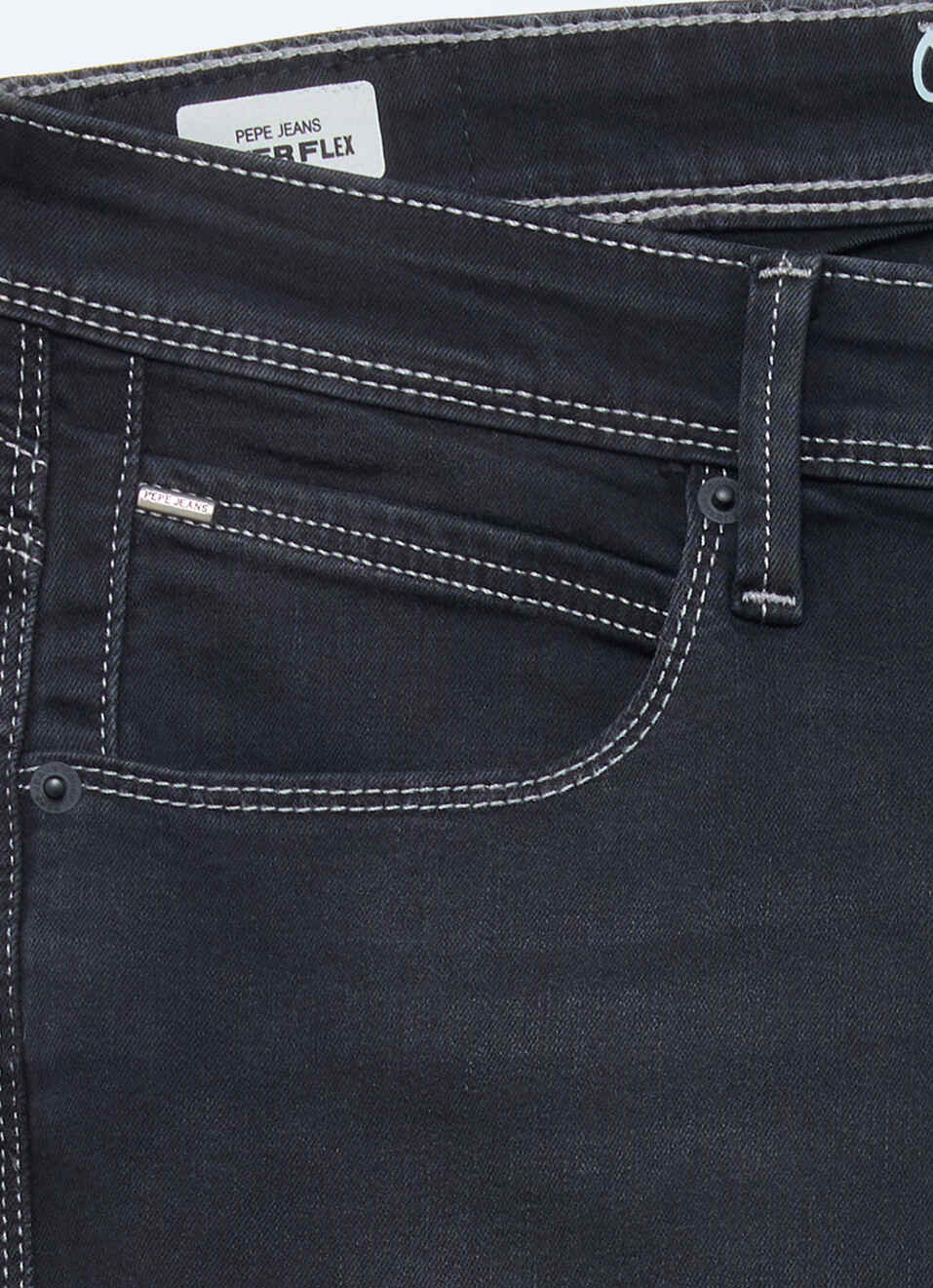 Men Black Stretchable Jeans, , large image number 6