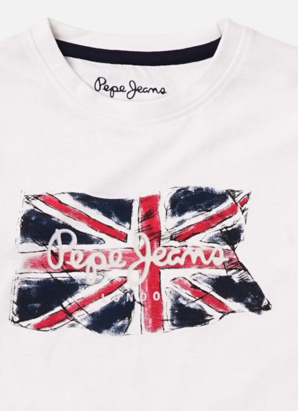 Boys White Graphic Print Full Sleeve T-shirt, , large image number 2