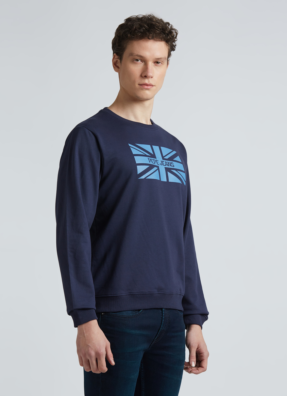 Navy Graphic Print Full Sleeve Sweatshirt, , large image number 3