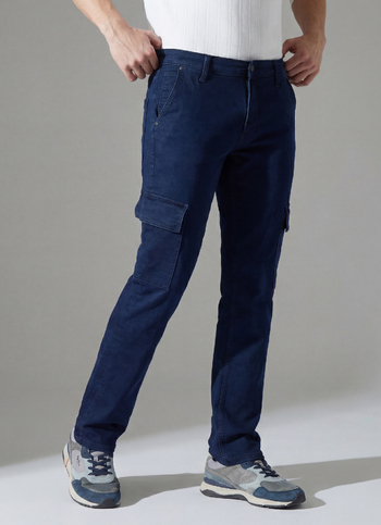 Blue Mid Waist Gymindigo Straight Jeans