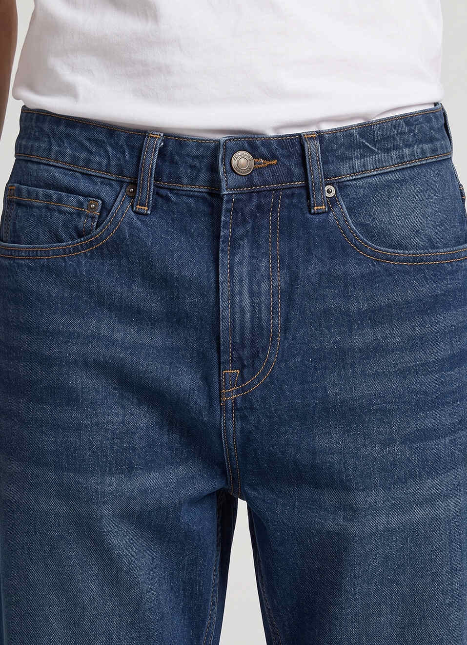 Men Blue Mid Rise Stretchable Jeans, , large image number 4