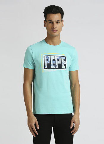 Sea Green Brand Carrier Short Sleeve T-shirt