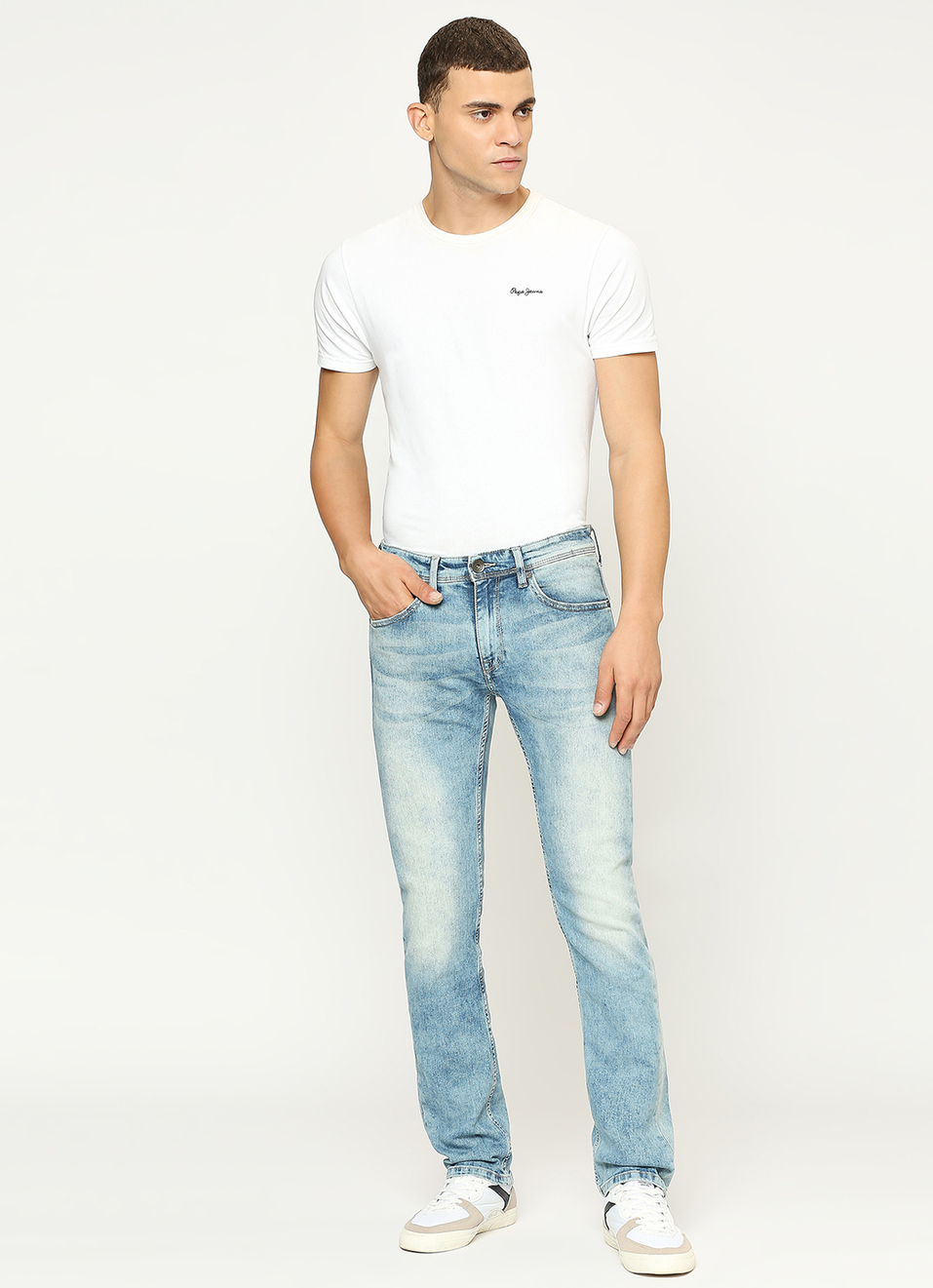 Vapour Slim Fit Mid Waist Jeans, , large image number 1