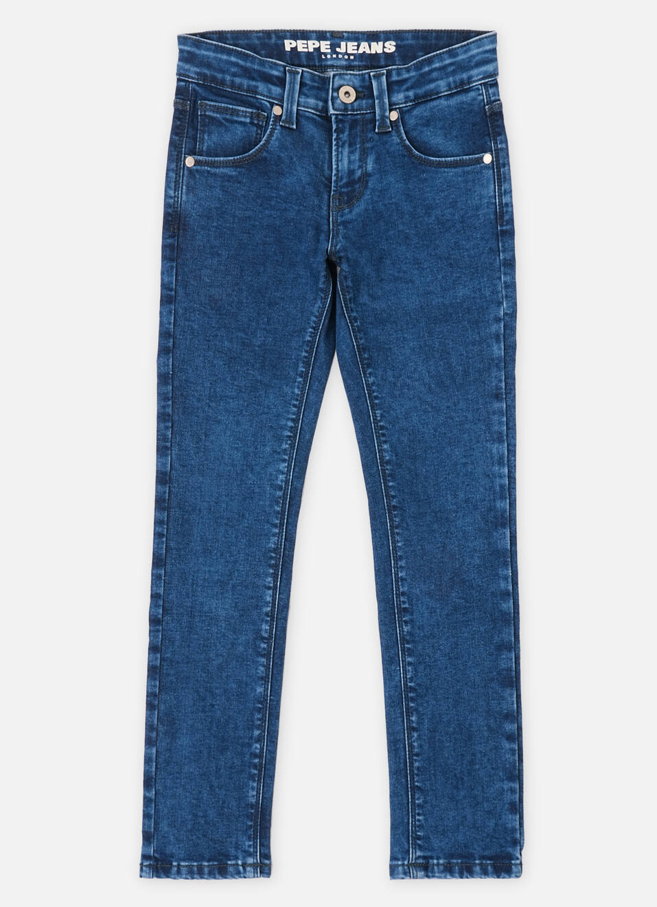 Boys  Blue Mid Waist Slim Powerflex Jeans, , large image number 0