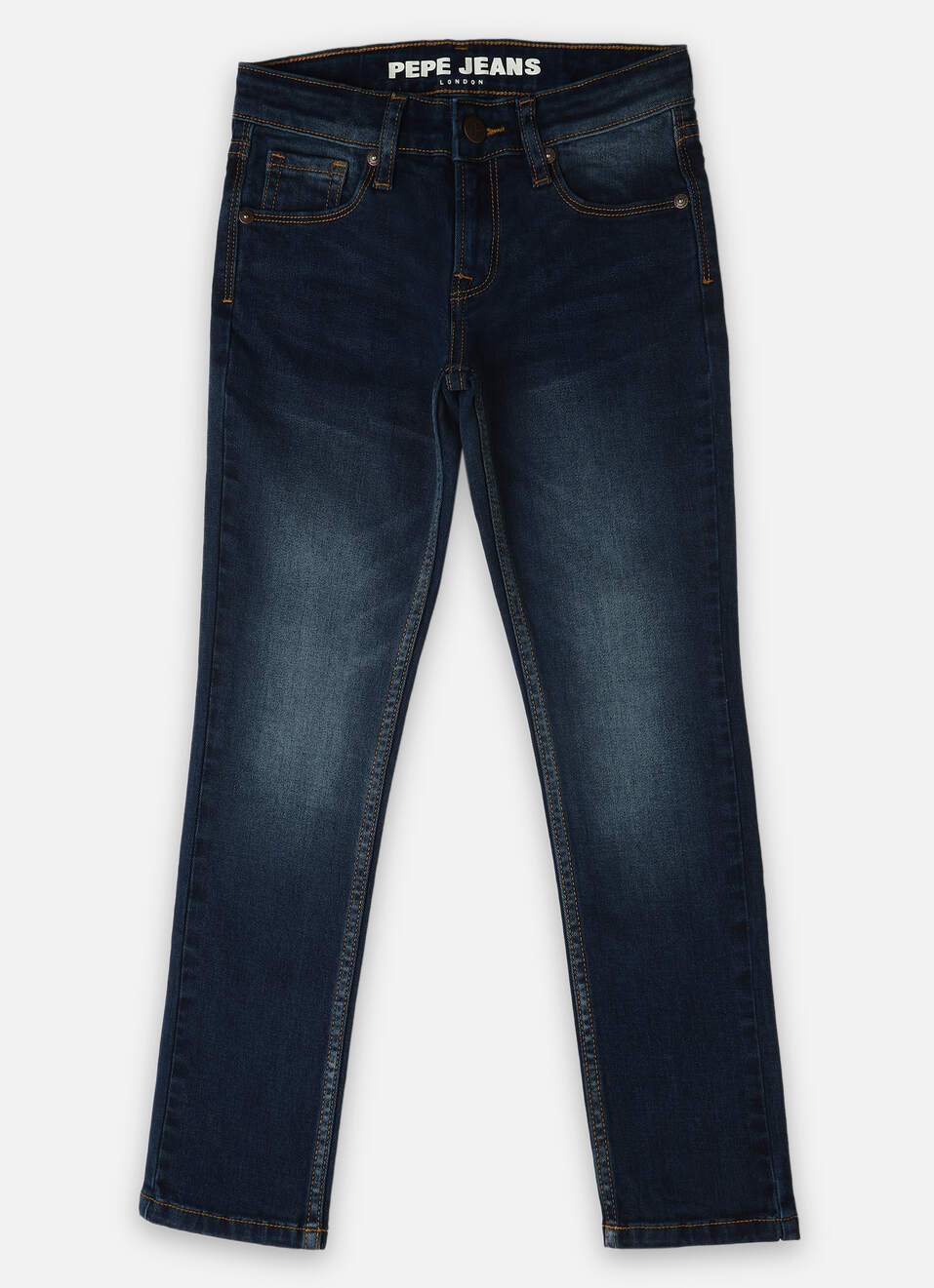 Boys Cash Dark Blue Mid Rise Slim Fit Jeans, , large image number 0
