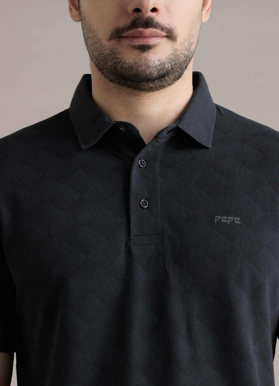 Men Green Printed Polo Collar T-shirt, , large image number 4