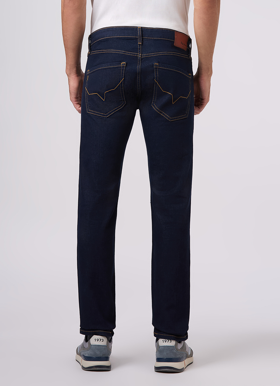 Men Blue Mid Rise Slim Fit Textured Jeans, , large image number 3