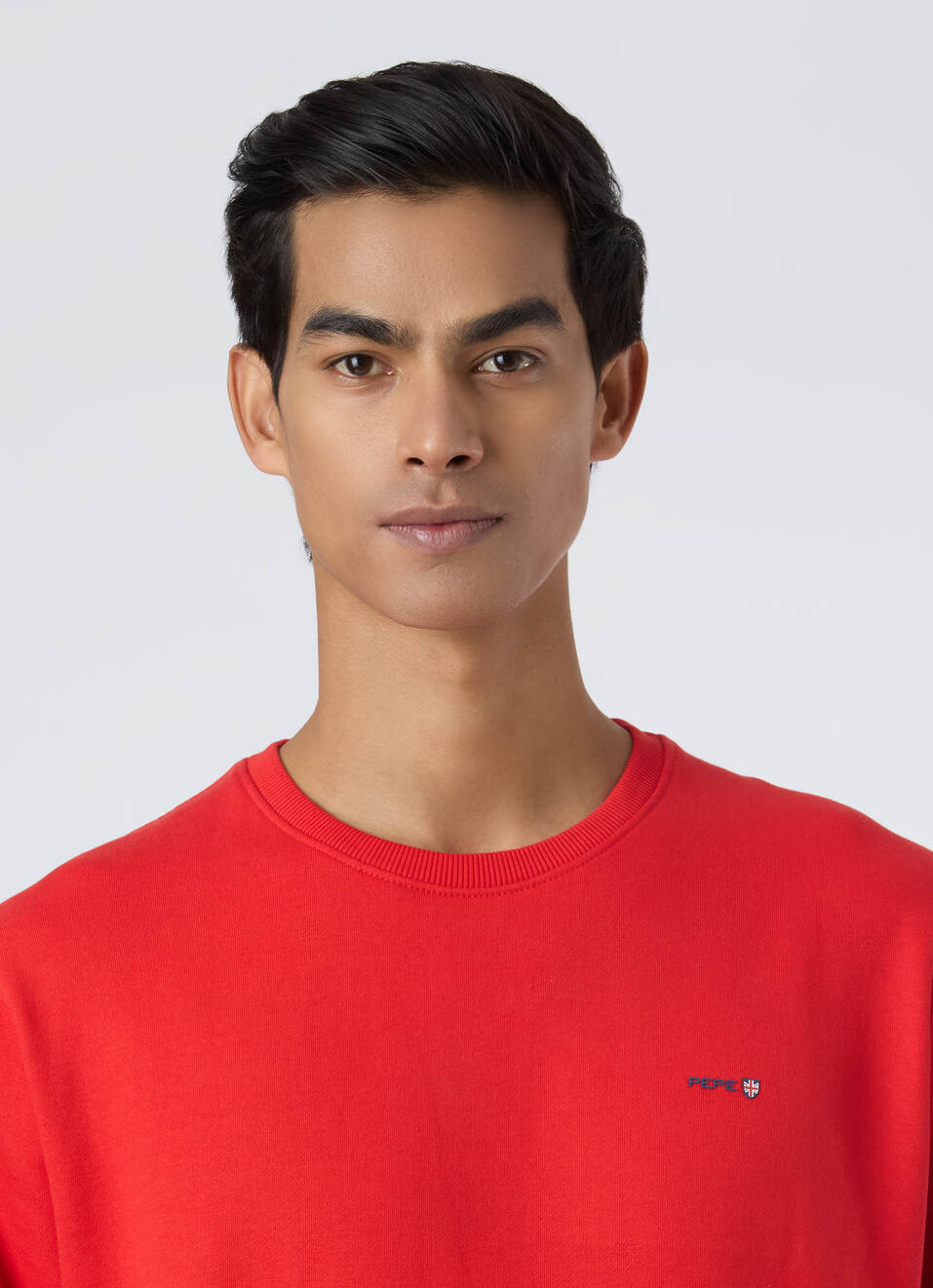 Men Red Embroidery Logo Sweatshirt, , large image number 4